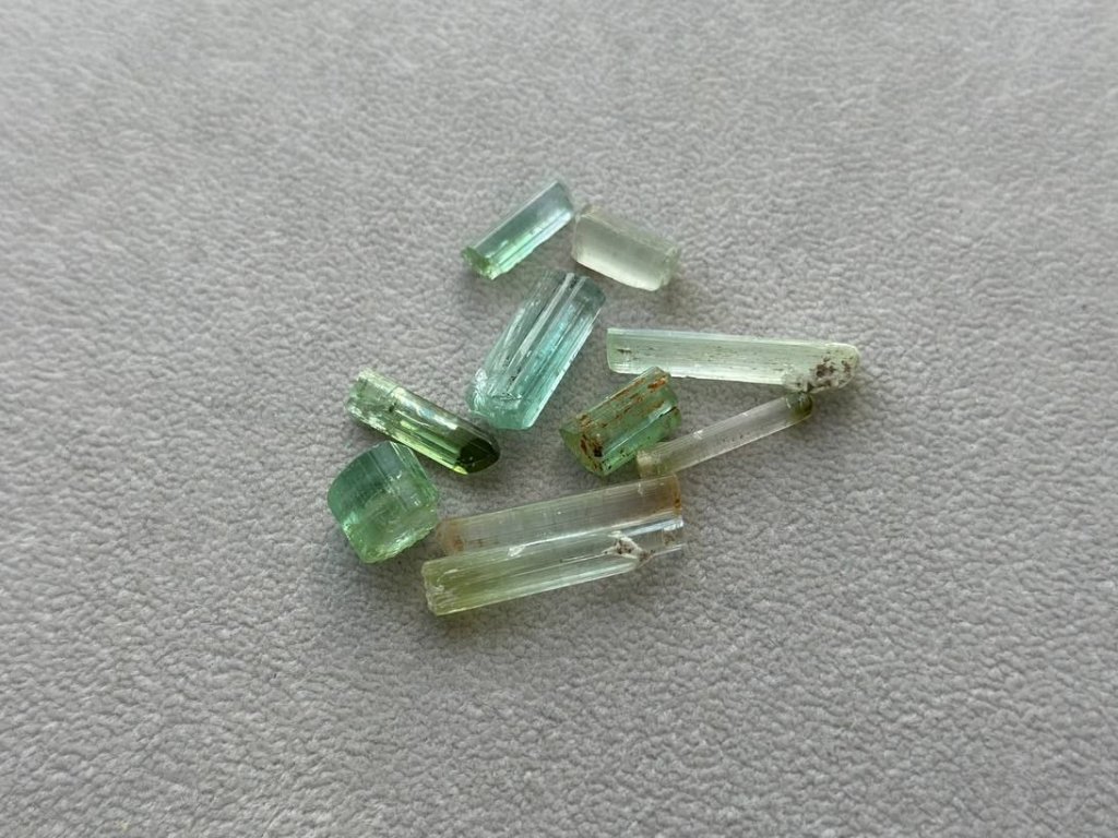 Lot #2 Raw Tourmalines from Afghanistan 45.47 ct 10 pcs photo