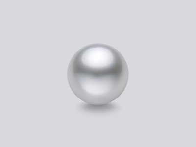 White cultured South Sea pearl 12.5 mm, Australia photo