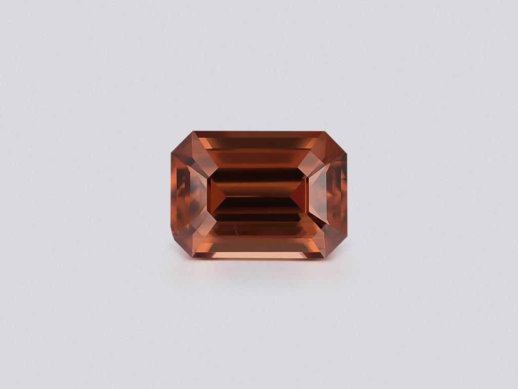 Zircon brun taille octogonale 7,63 carats, Tanzanie Image №1