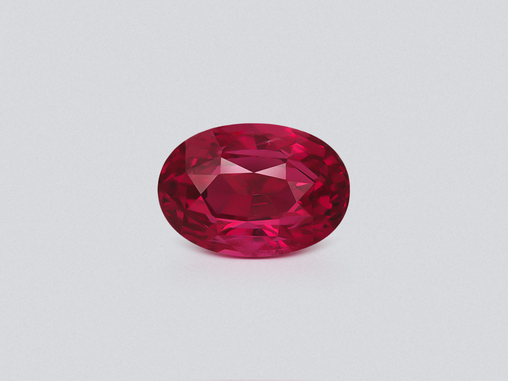 Spinel Mahenge Vibrant pink red oval cut 3.02 carats, Tanzania Image №1