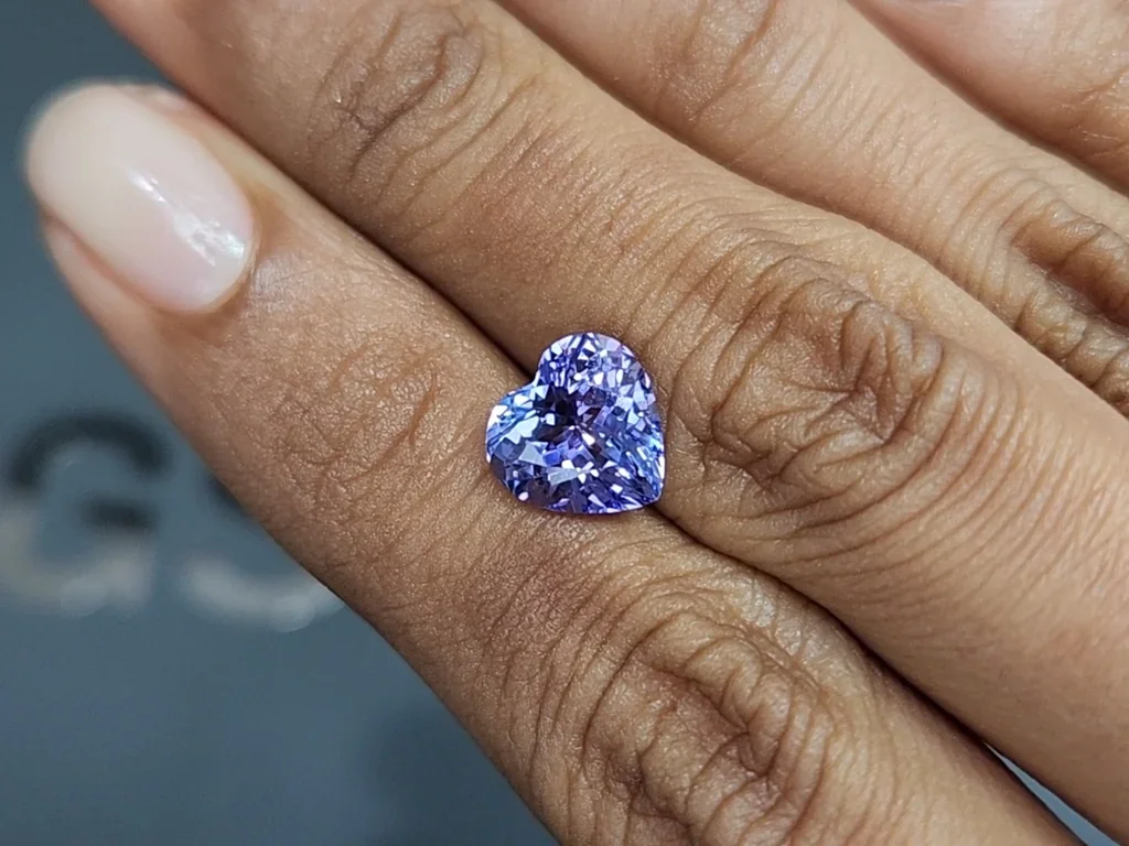 Tanzanite heart shape 2.96 carats, Tanzania Image №2