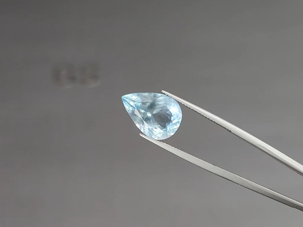 Aigue-marine taille poire 6,53 carats, Madagascar Image №3