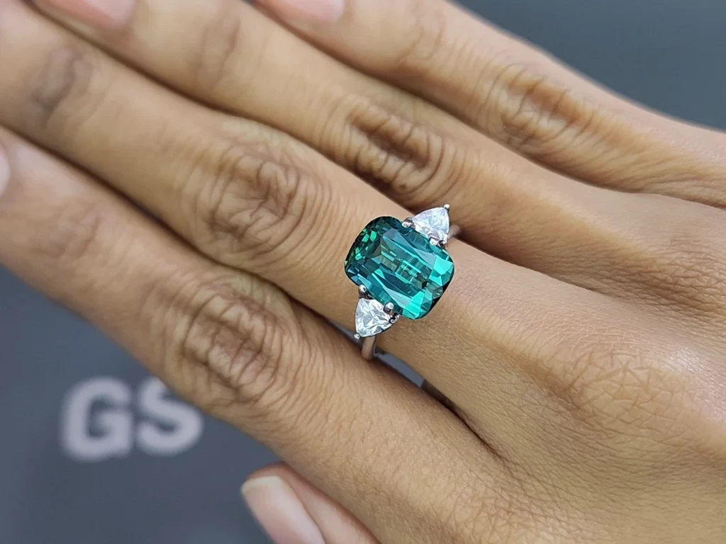 Turmalina Laguna de talla cojín de 5,23 quilates, Afganistán Image №5