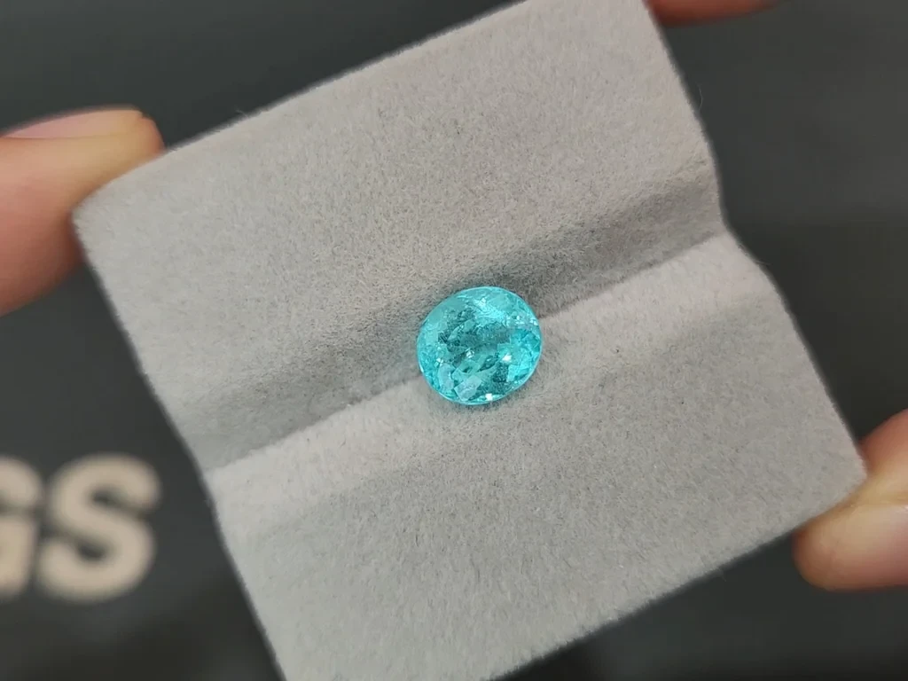 Neon tourmaline Paraiba oval cut 2.55 carats, Afghanistan Image №4