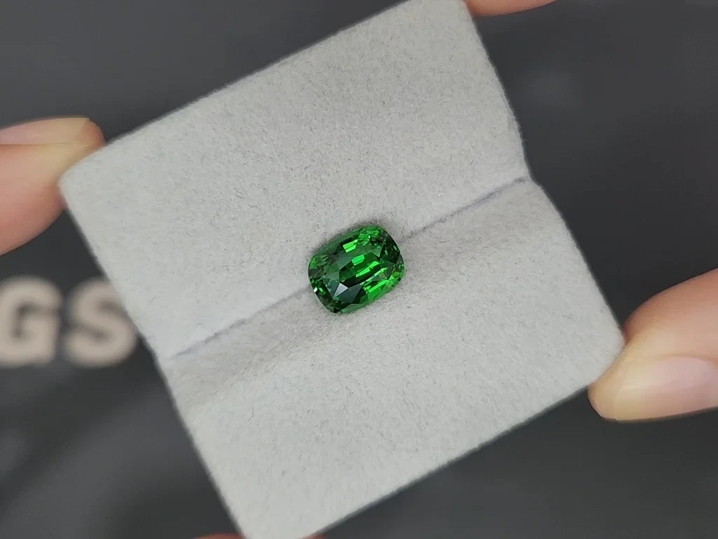 Grenat tsavorite taille coussin, 3,04 carats, Afrique Image №4