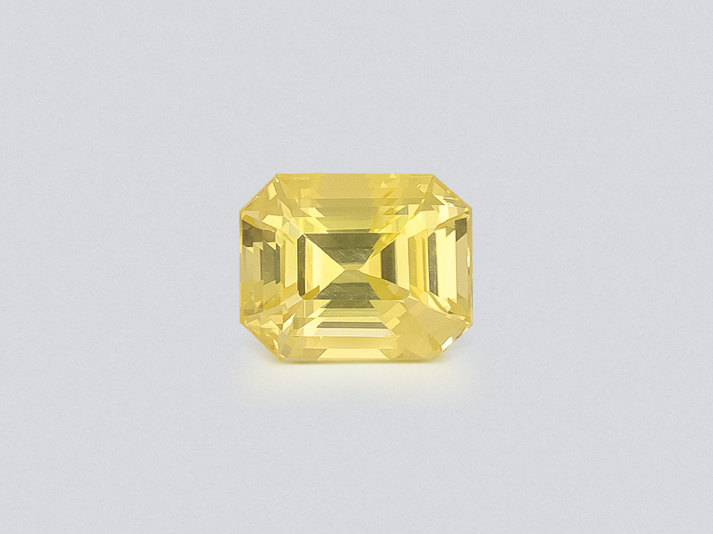 Unbehandelter gelber saphir im oktagon schliff 1,51 karat, Sri Lanka Image №1
