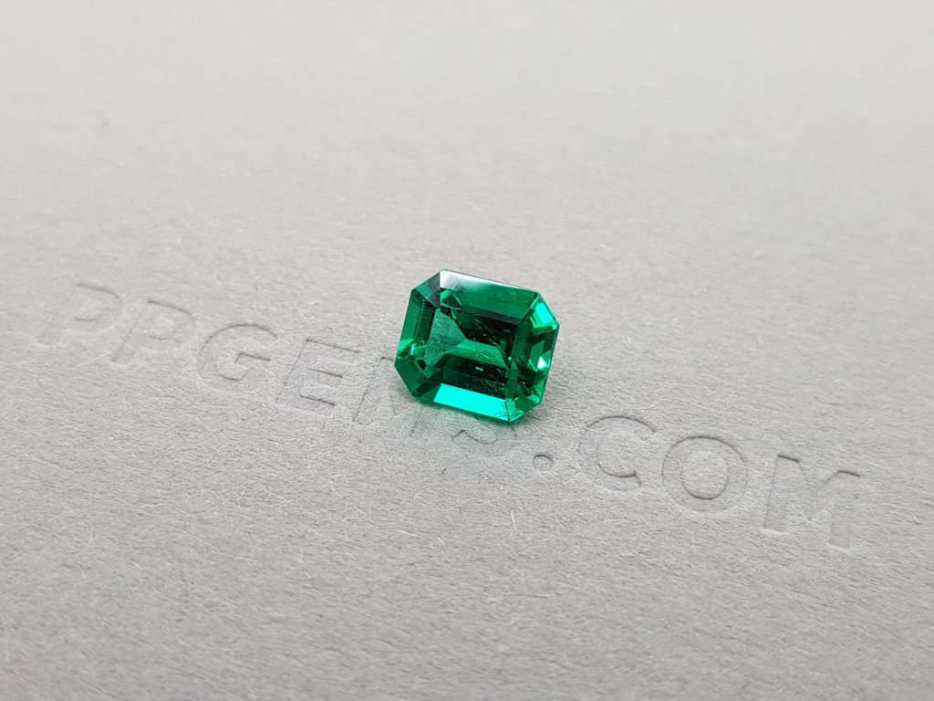 Intense Muzo Green emerald 1.23 ct, Colombia (GRS) Image №3