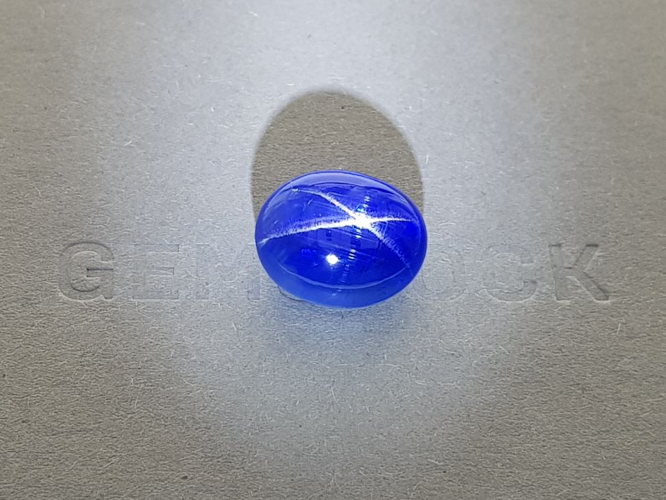 Royal Blue star sapphire untreated 19.17 ct, Sri Lanka, GRS Image №1