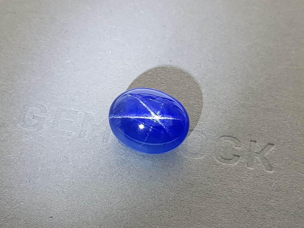 Royal Blue star sapphire untreated 19.17 ct, Sri Lanka, GRS Image №2