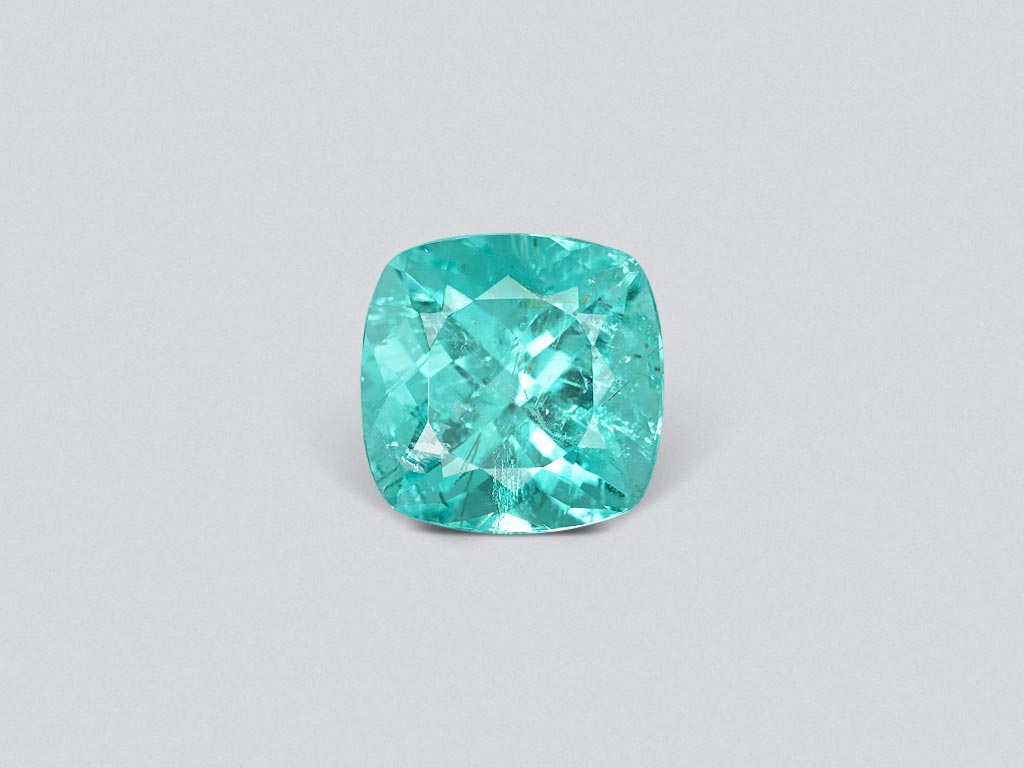 Neon blue Paraiba tourmaline in cushion cut 4.65 carats, Mozambique Image №1