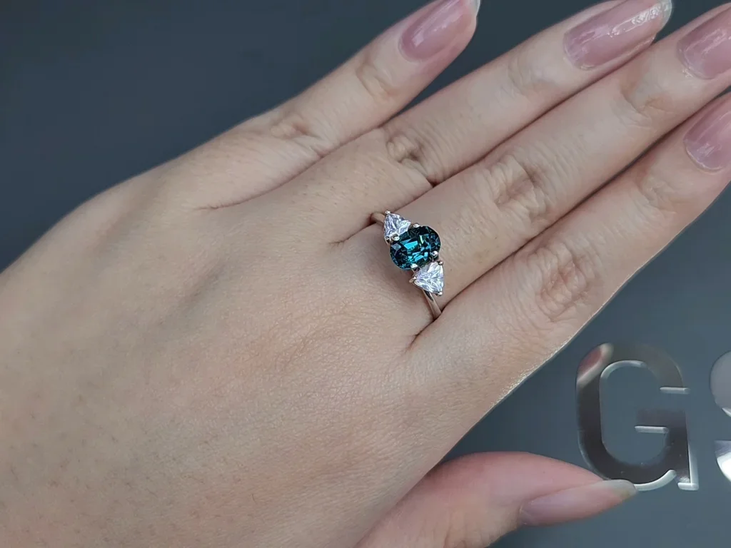 Tourmaline Lagoon in oval cut 1.30 carats, Afghanistan Image №5