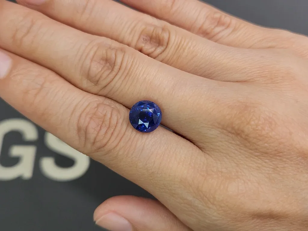 Unbeheizter saphir königsblauer im rundschliff 5,29 carats, Sri Lanka Image №2
