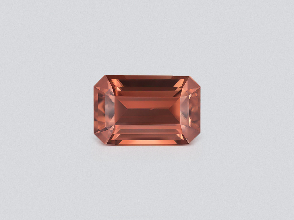 Circón marrón de corte octogonal 6,52 carats, de Tanzania  Image №1