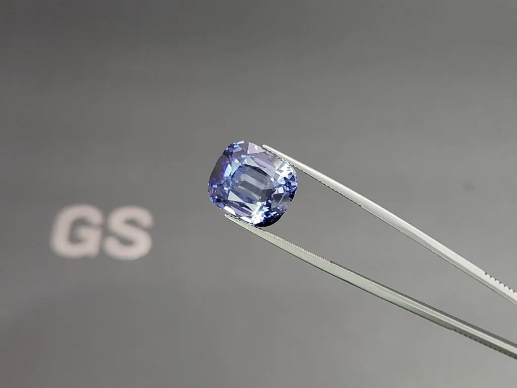 Zafiro bicolor grande de talla cojín sin calentar, 21,39 quilates, Sri Lanka Image №3