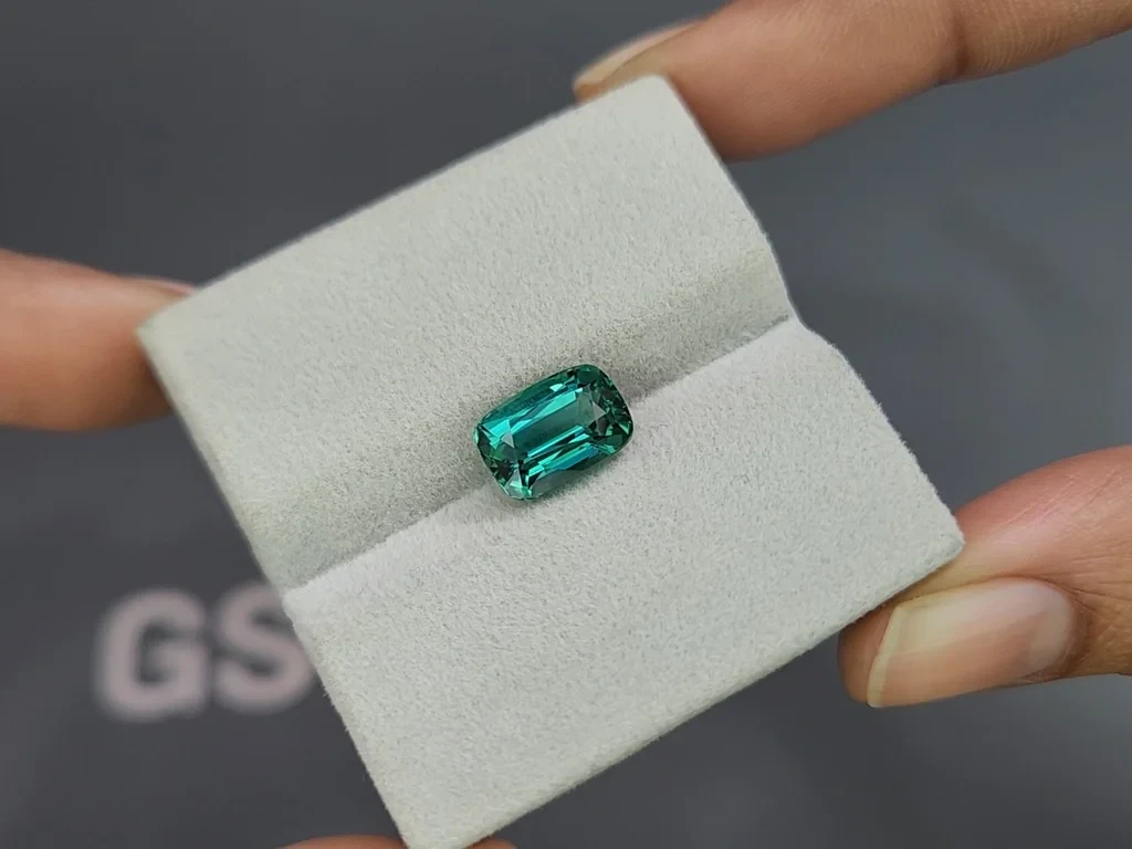 Tourmaline Lagoon cushion cut 3.40 carats, Afghanistan Image №4