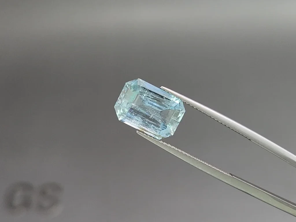 Aquamarin achteckig geschliffener 4,67 karat, Madagaskar  Image №3