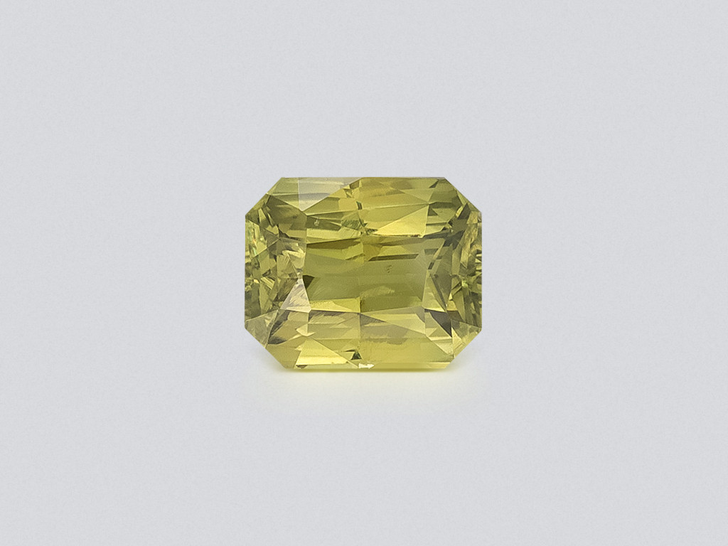Unheated gelber grüner saphir im radiant schliff 2,52 karat, Madagaskar Image №1