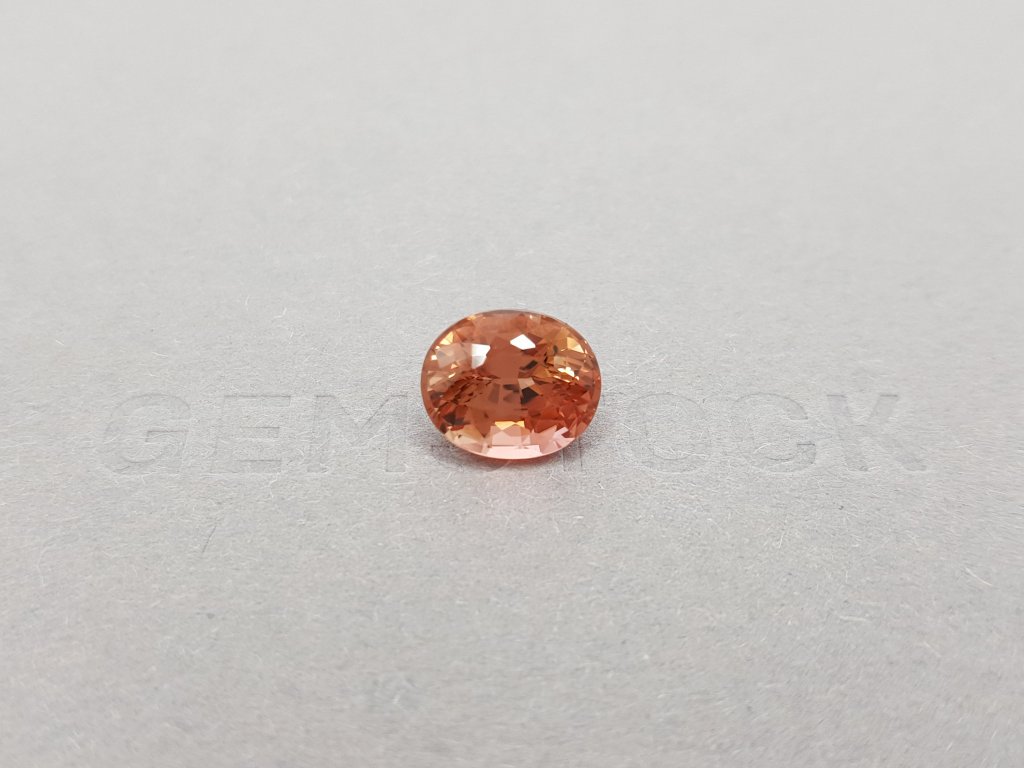Pinkish-orange oval cut tourmaline 4.35 ct Image №1
