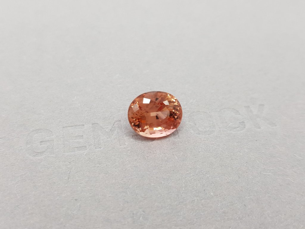 Pinkish-orange oval cut tourmaline 4.35 ct Image №2