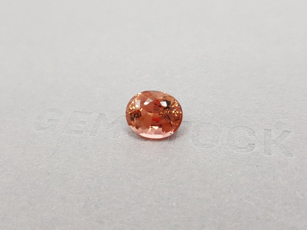 Pinkish-orange oval cut tourmaline 4.35 ct Image №3