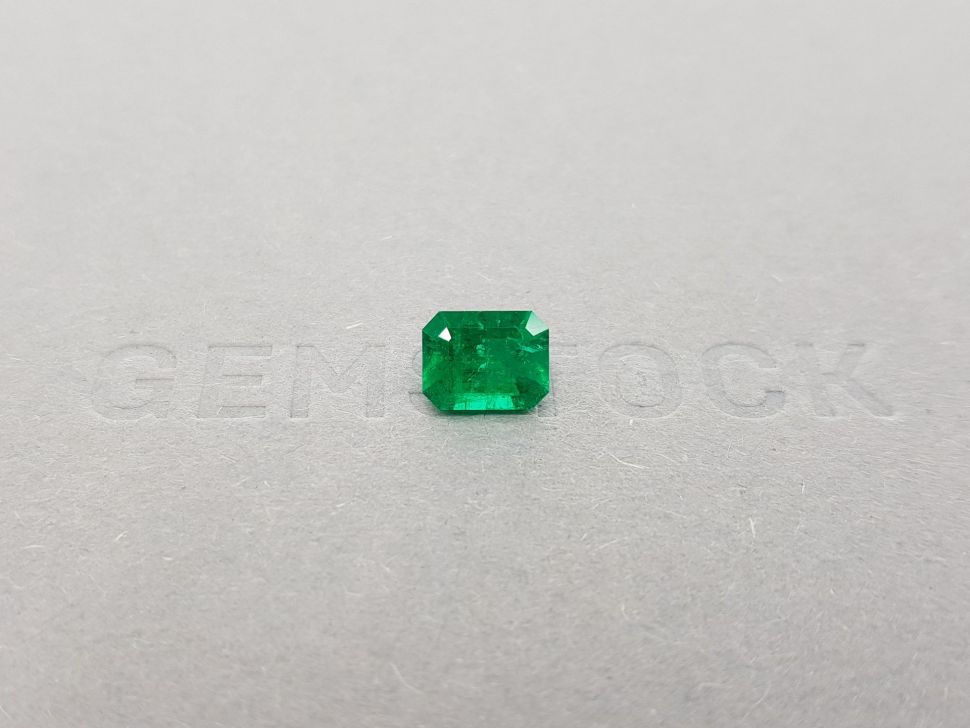 Vivid Green Emerald octagon cut 1.40 ct Colombia Image №1
