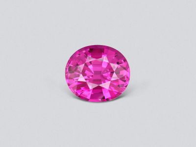 Vibrant pink rubellite 5.25 carats in oval cut, Africa photo