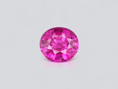 Vibrant pink rubellite 5.24 carats in oval cut, Africa photo