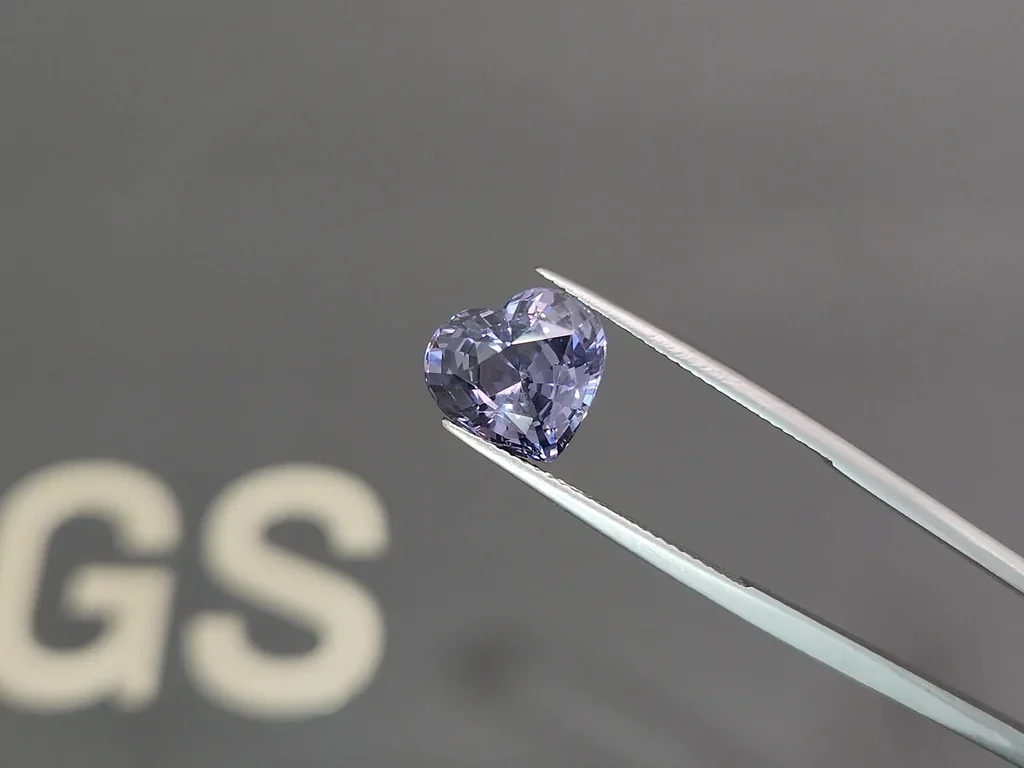 Lila spinell im herzschliff 5.02 carats, Burma Image №3