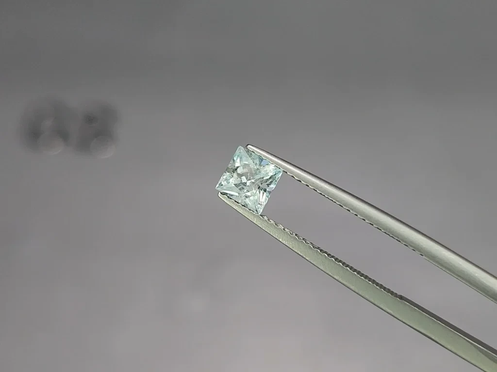 Aigue-marine taille princesse sertie de 1,49 carat, Madagascar Image №2