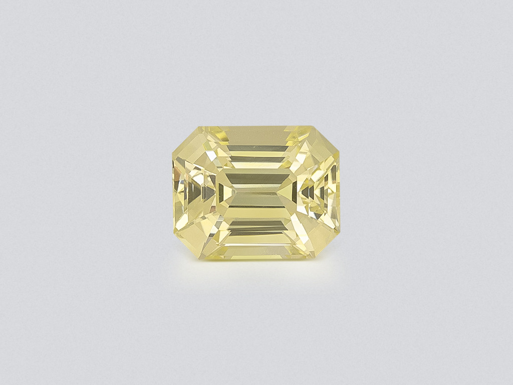 Unheated yellow sapphire octagon cut 3.18 carats, Sri Lanka Image №1