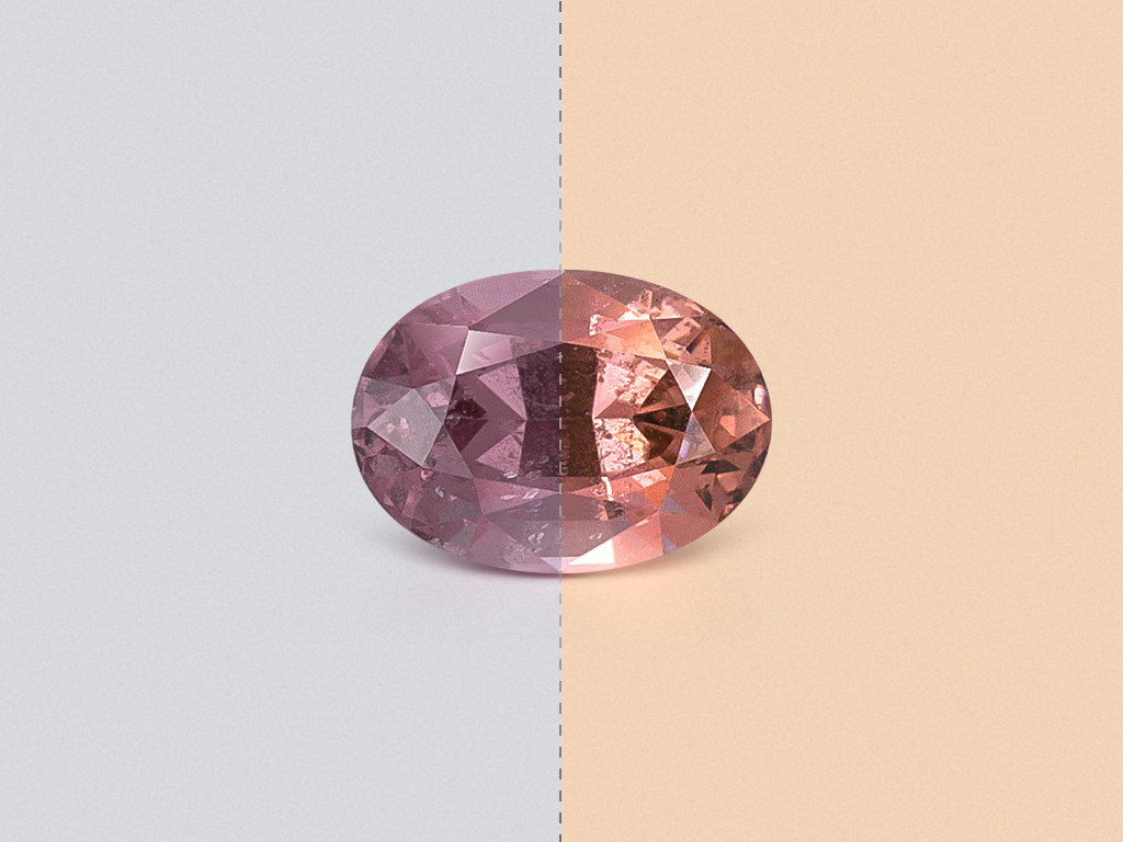 Granat mit farbwechsel-effekt oval geschliffen 1,27 karat, Tansania Image №1