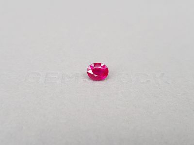 Vibrant pinkish-red oval cut ruby 2.03 ct, Mozambique photo