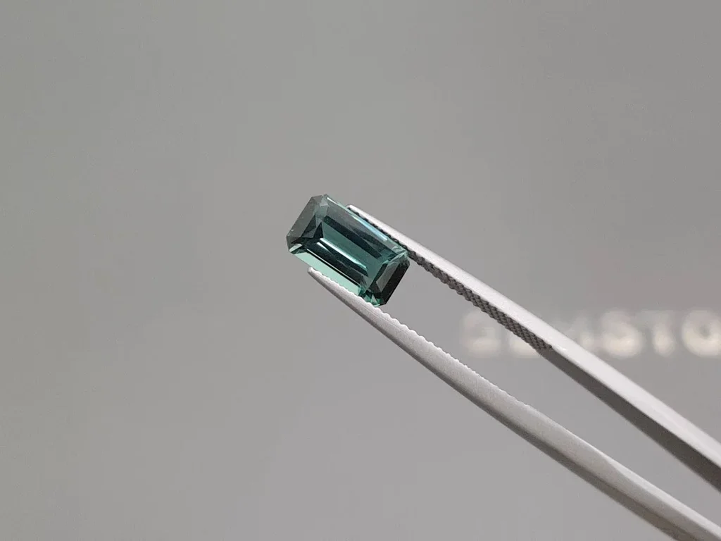 Blue-green indigolite tourmaline in octagon cut 2.19 carats Image №3