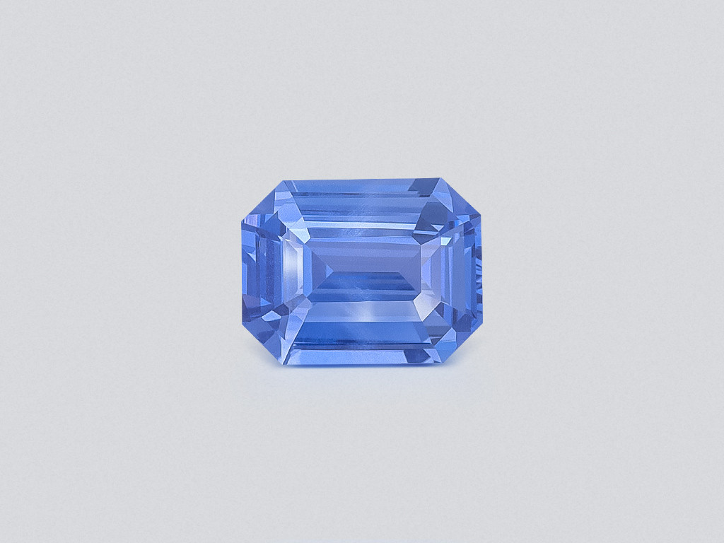 Saphir bleu non chauffé de 2,01 carats, taille octogonale, Sri Lanka Image №1