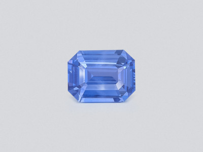 Saphir bleu non chauffé de 2,01 carats, taille octogonale, Sri Lanka photo