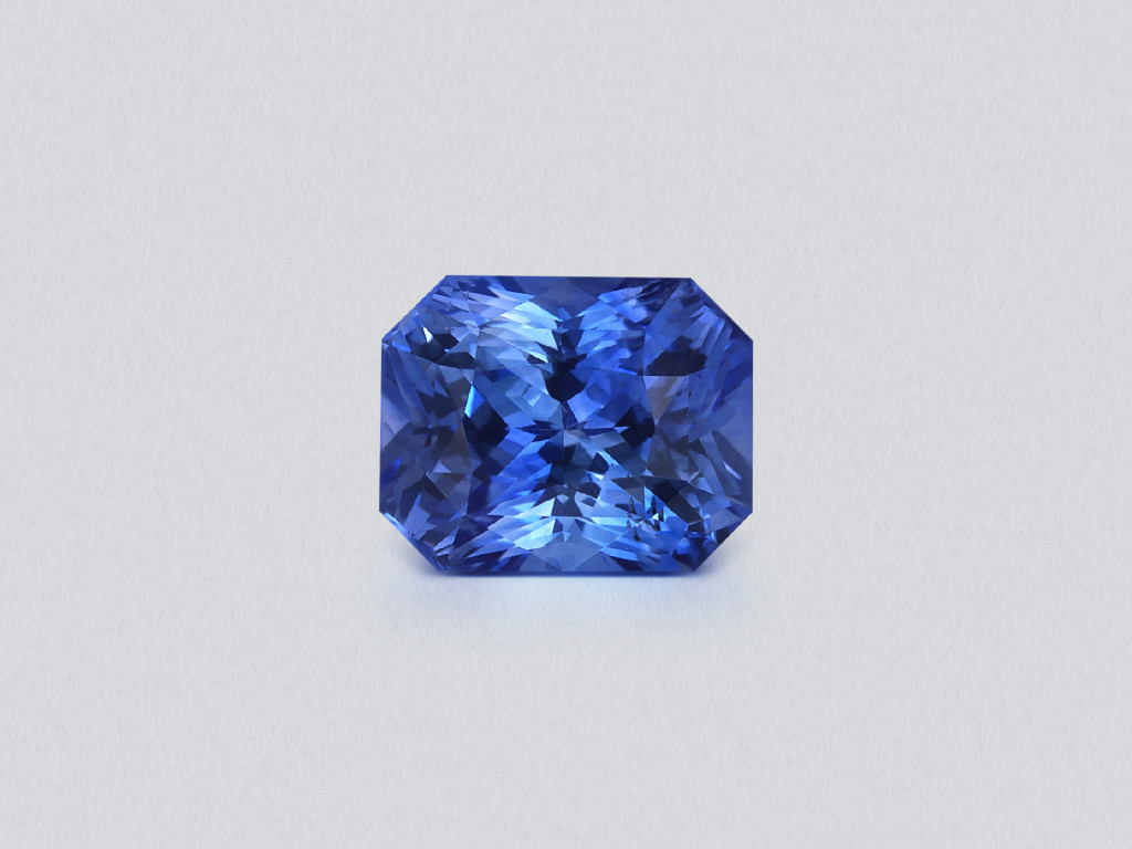 Blue sapphire radiant cut 1.58 carats,  Sri Lanka Image №1