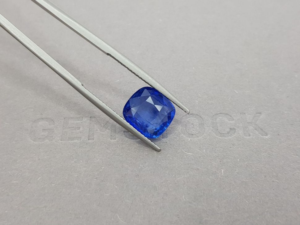 Bright cornflower blue cushion-cut sapphire 5.03 ct, Sri Lanka Image №4