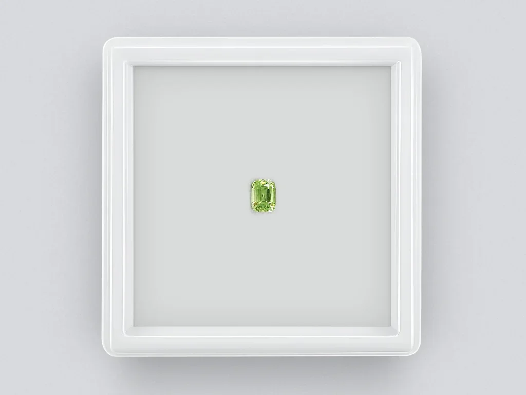 Garnet tsavorite cushion cut 0.50 ct Image №1