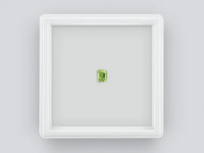 Garnet tsavorite cushion cut 0.50 ct photo