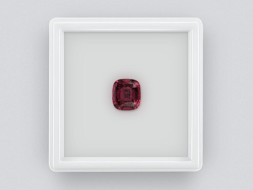 Grenat rhodolite taille coussin 3,14 carats, Tanzanie Image №1