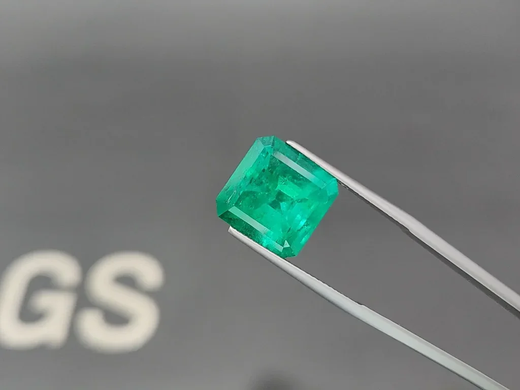 Esmeralda grande de corte octogonal verde intenso de 11,85 carats, Colombia  Image №3