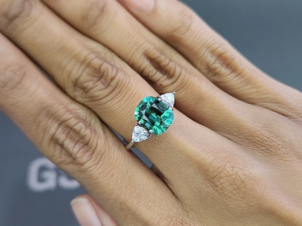 Tourmaline Lagoon taille coussin, 3,01 carats, Afghanistan Image №5