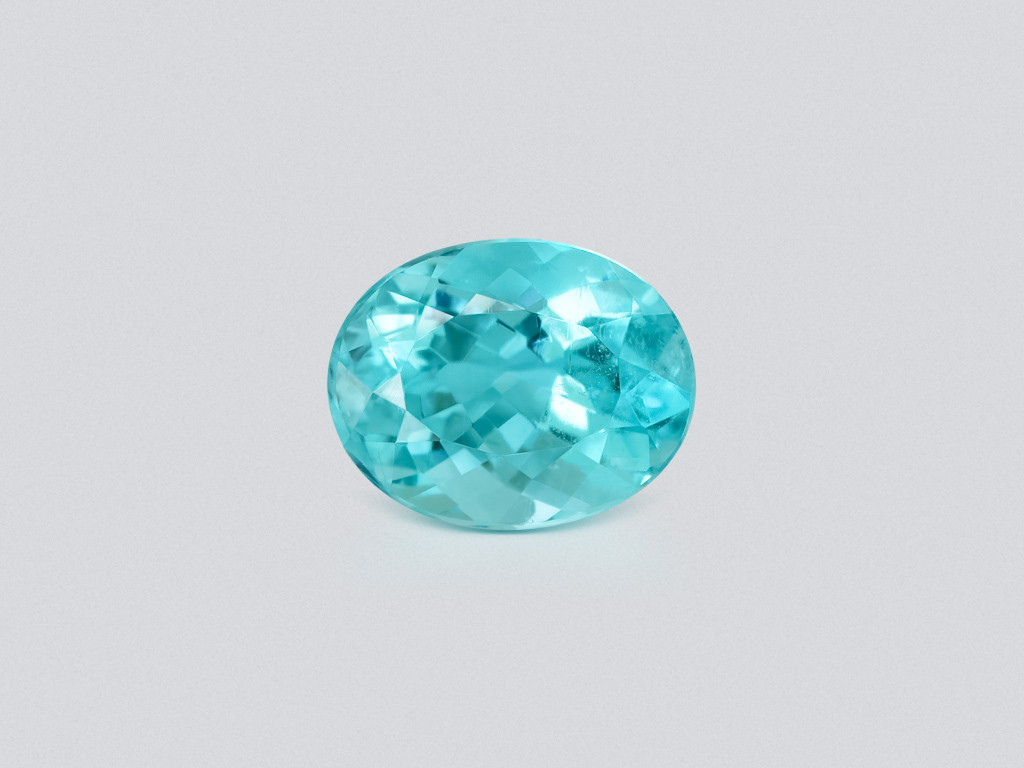 Neon blue Paraiba tourmaline oval cut 1.36 carats, Afghanistan Image №1