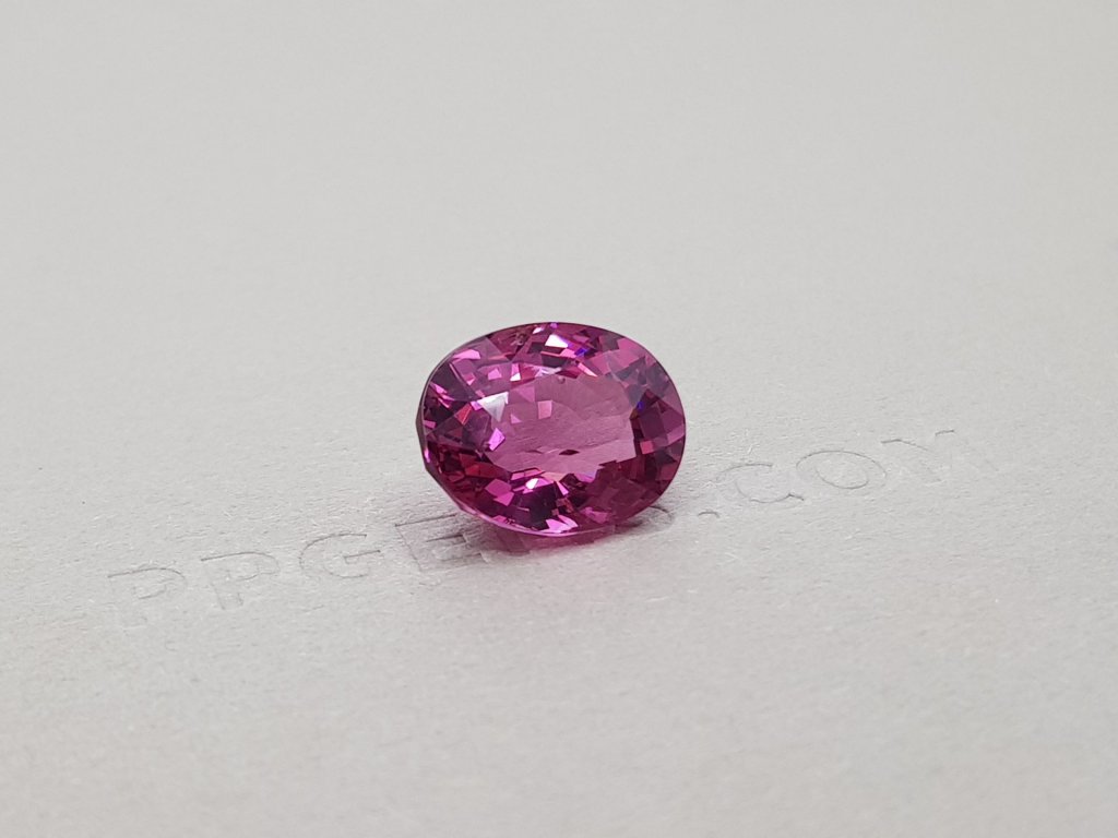 Purple-pink Burmese spinel, oval cut 6.20 ct Image №2