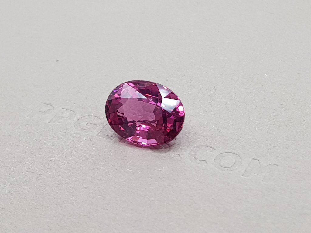 Purple-pink Burmese spinel, oval cut 6.20 ct Image №3