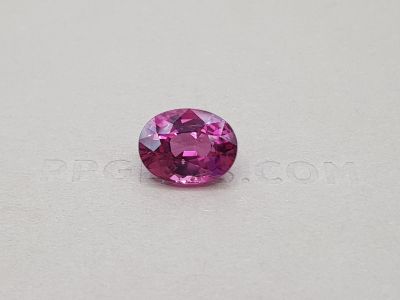Purple-pink Burmese spinel, oval cut 6.20 ct photo