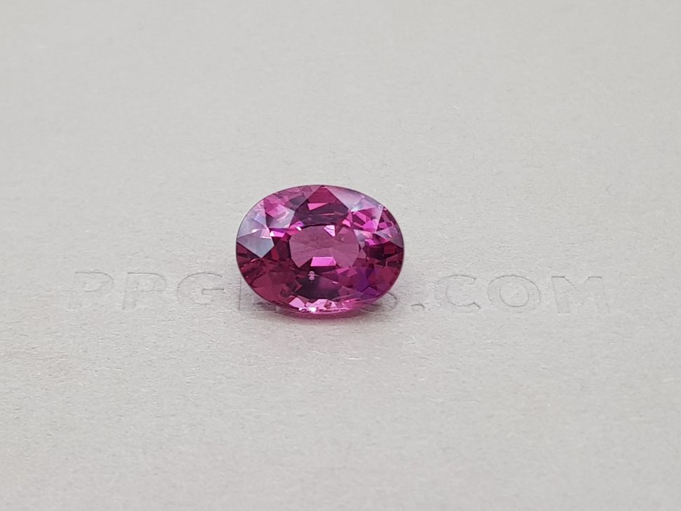 Purple-pink Burmese spinel, oval cut 6.20 ct Image №1