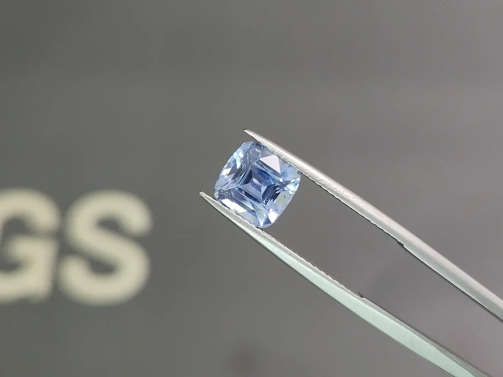 Zafiro azul pastel de talla cojín sin calentar de 3,50 carats, Sri Lanka Image №3