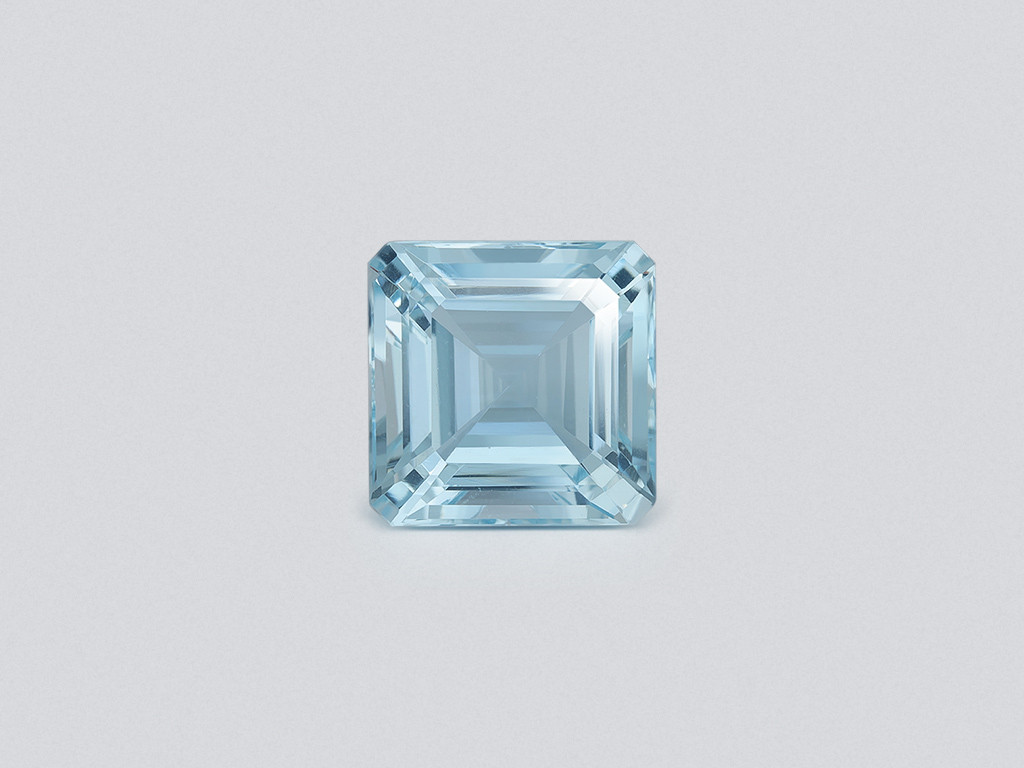 Aquamarine asscher cut 16.00 carats, Madagascar Image №1