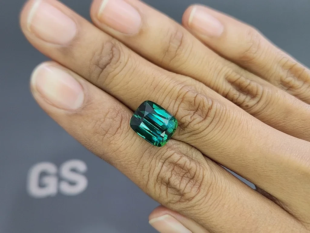 Tourmaline Lagoon cushion cut 7.49 carats, Afghanistan Image №2